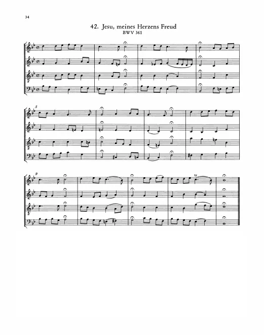 First page of Jesu, meines Herzens Freud
