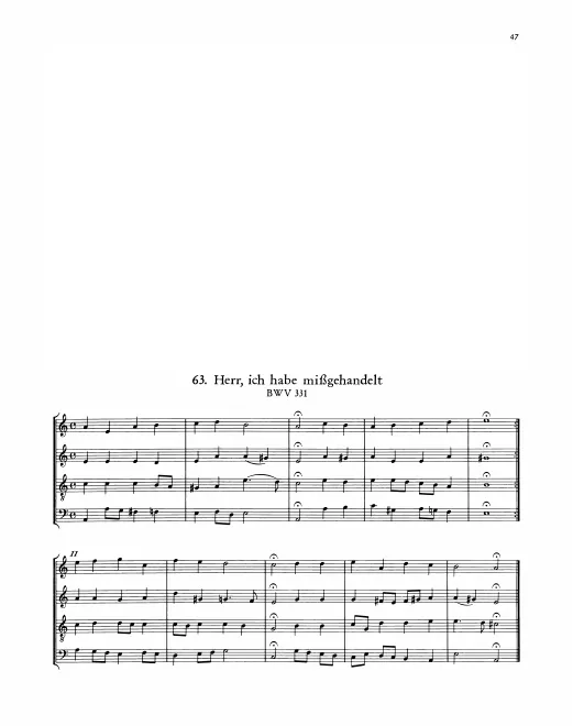 First page of Herr, ich habe mißgehandelt