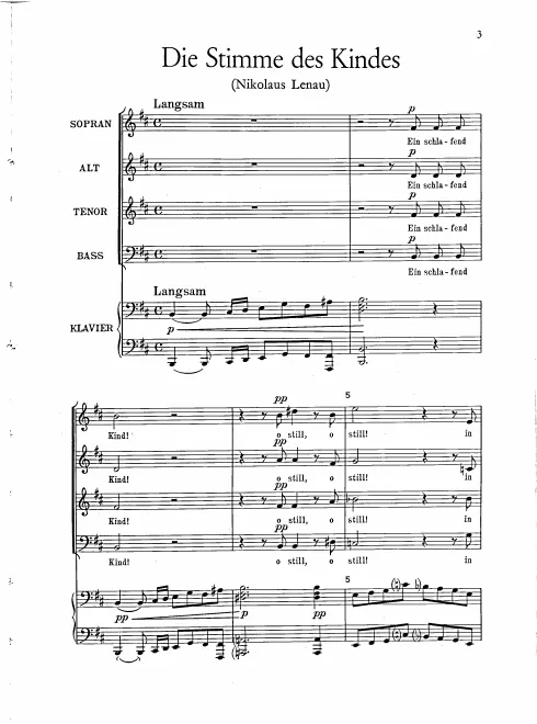 First page of Die Stimme des Kindes