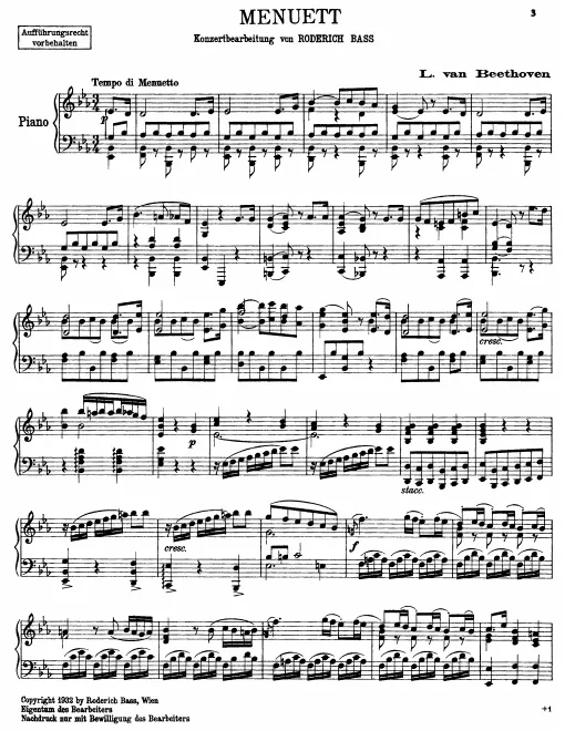 First page of Piano Sonata No.20