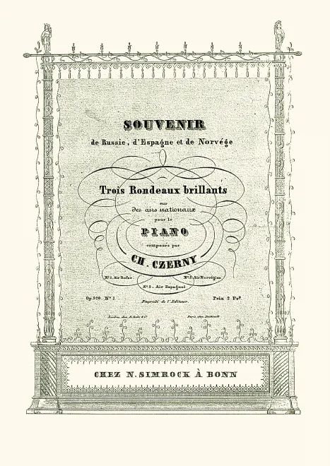 First page of Trois rondeaux brillants sur des airs nationaux