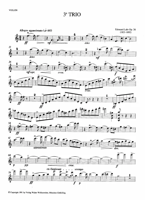 First page of Piano Trio No.3