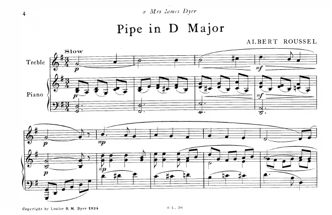 First page of Pipe in D