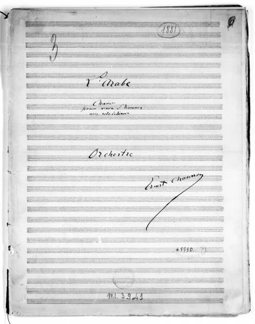 First page of L'Arabe