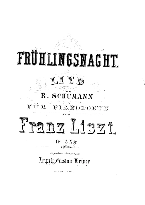 First page of Liederkreis