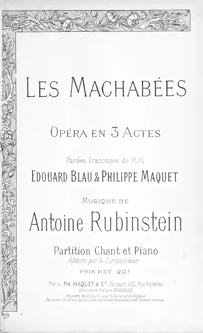 First page of Die Maccabäer
