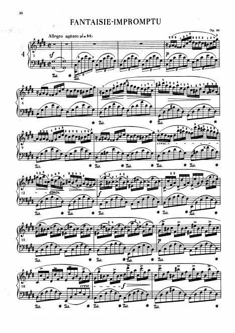 First page of Fantaisie-impromptu