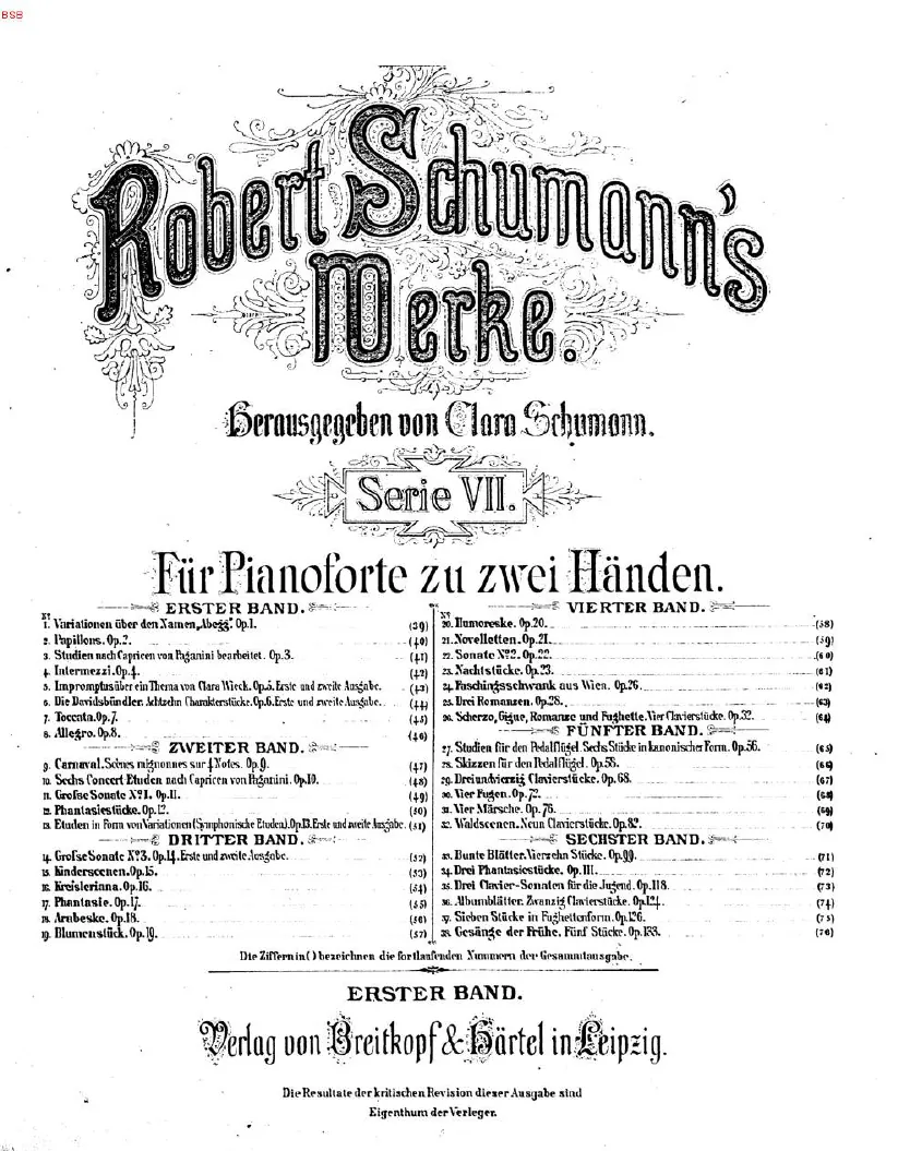 First page of Abegg Variations