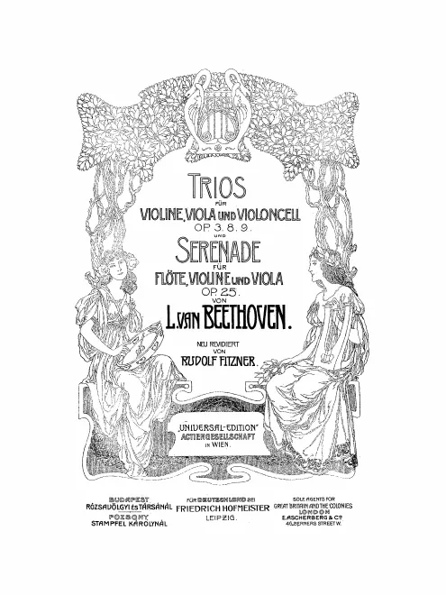 First page of Trios und Serenade