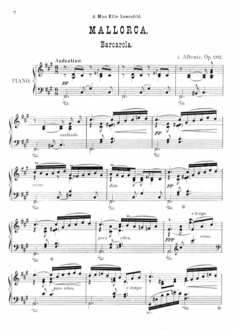 First page of Mallorca