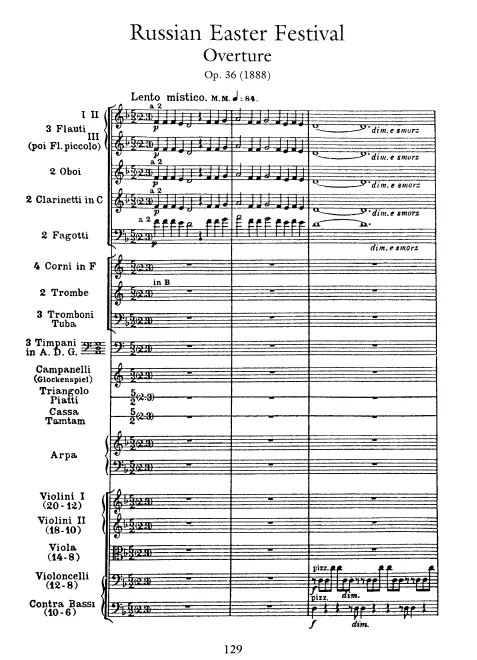 First page of Светлый праздник, Воскресная увертюра