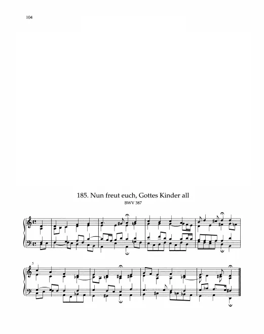 First page of Nun freut euch, Gottes Kinder all
