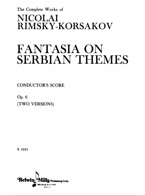 First page of N. A. Rimsky-Korsakov: Complete Collected Works