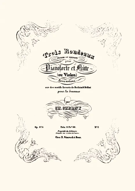 First page of Trois rondeaux faciles et brillans