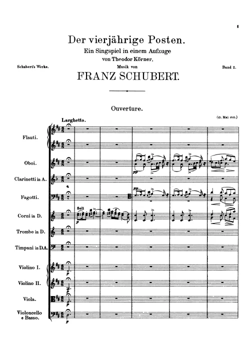 First page of Der vierjährige Posten