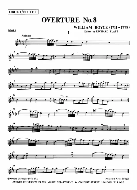 First page of Overture No.8