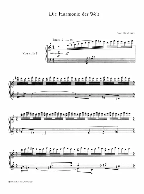 First page of Die Harmonie der Welt