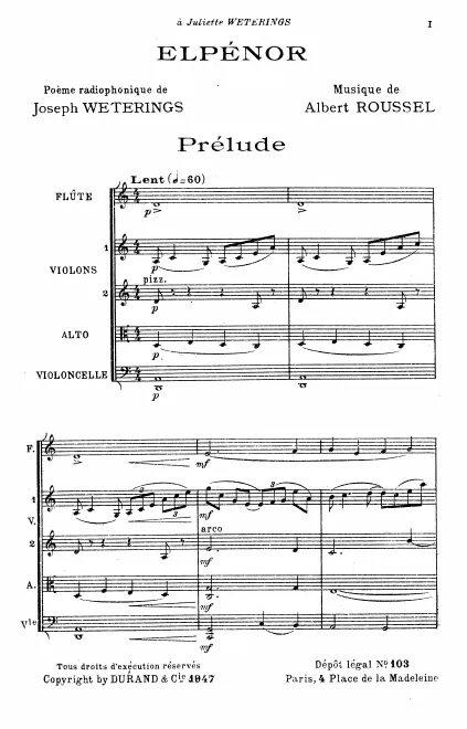 First page of Elpénor