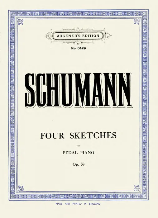 First page of 4 Skizzen für den Pedalflügel