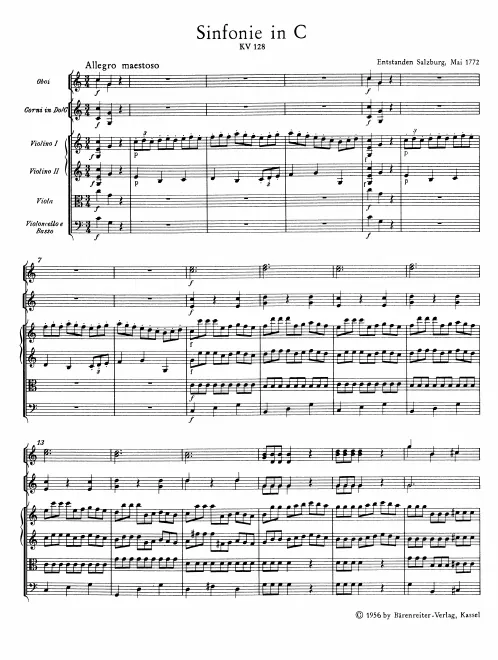 First page of Symphony No.16