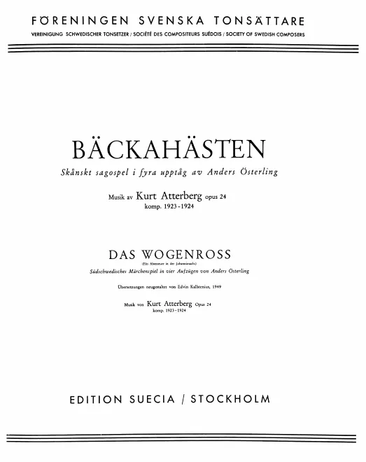 First page of Bäckahästen