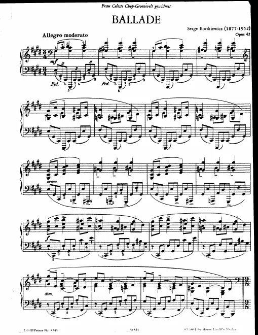 First page of Ballade