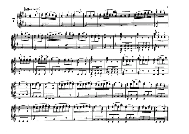 First page of Flötenuhr in G major, Hob.XIX:21