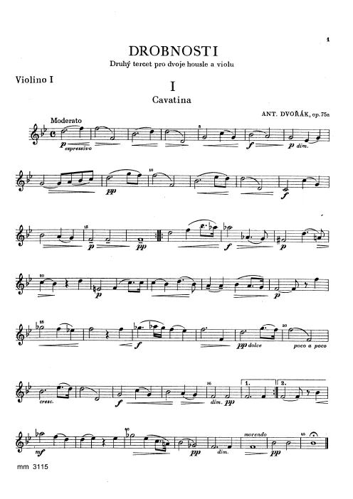 First page of Miniatures
