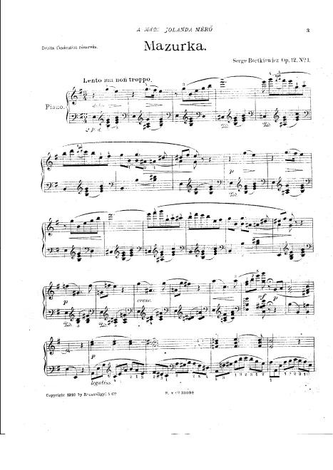 First page of 3 Morceaux