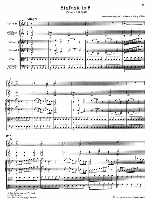 First page of Symphony No.55