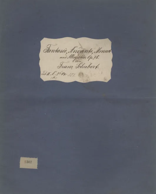 First page of Franz Schubert's sämmtliche Compositionen