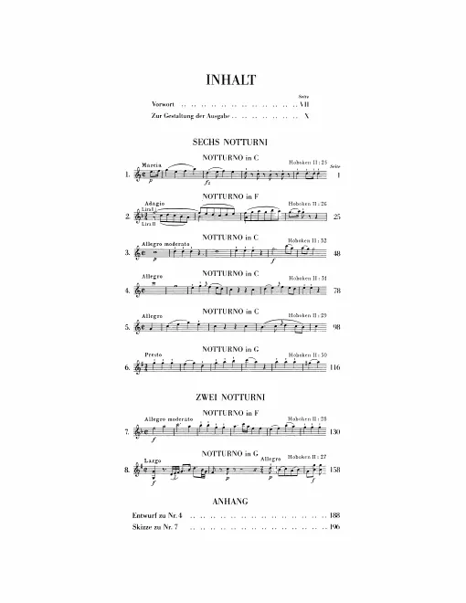 First page of Joseph Haydn Werke