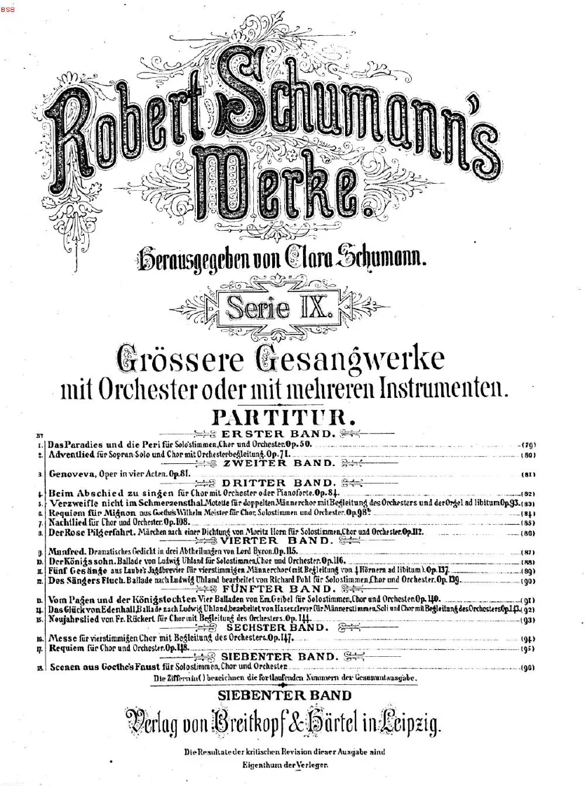 First page of Szenen aus Goethes Faust