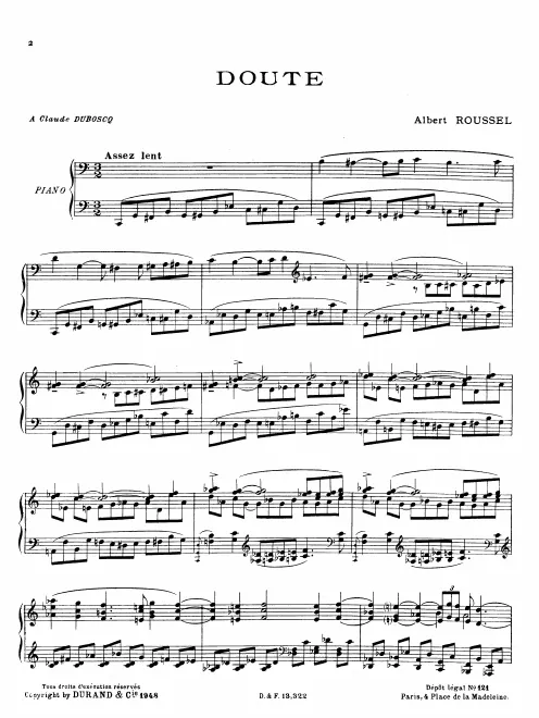 First page of Doute