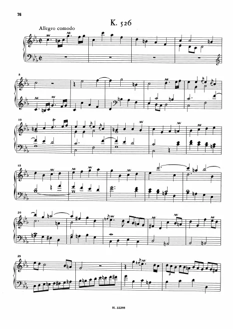 First page of Keyboard Sonata in C minor