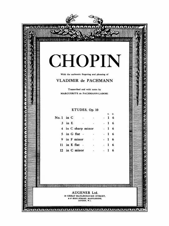 First page of Etudes