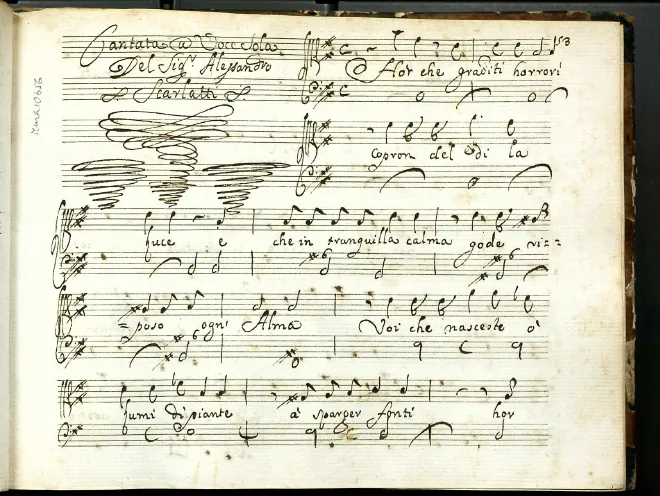 First page of Or che graditi orrori