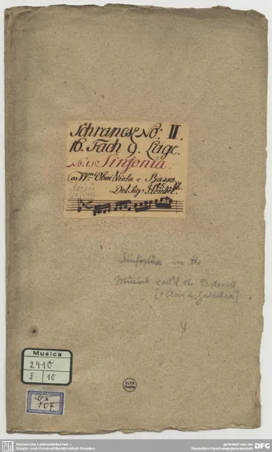 First page of Acis and Galatea