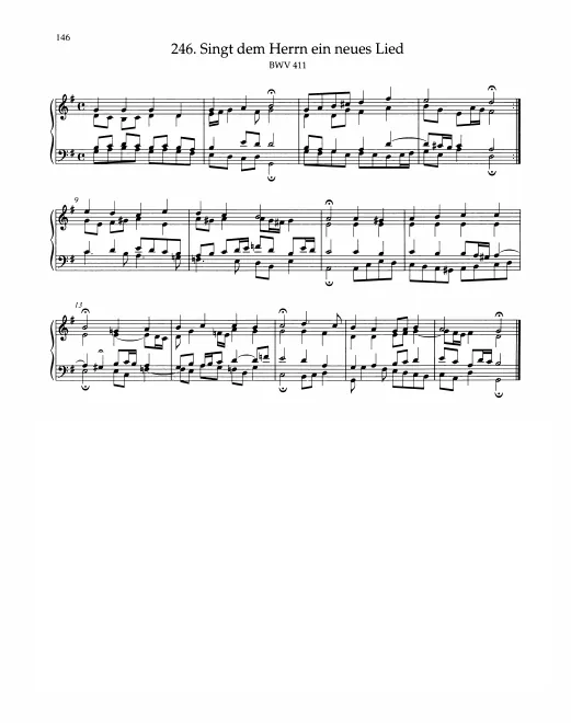 First page of Singt dem Herrn ein neues Lied