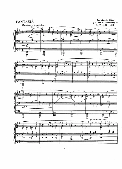 First page of Fantasia in G major