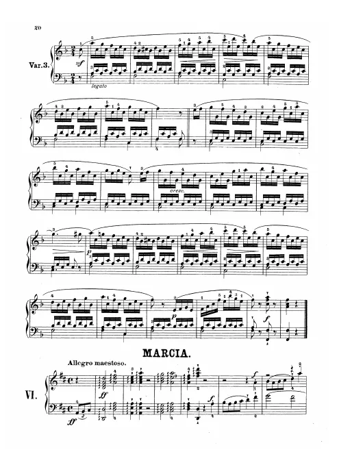 First page of Marcia