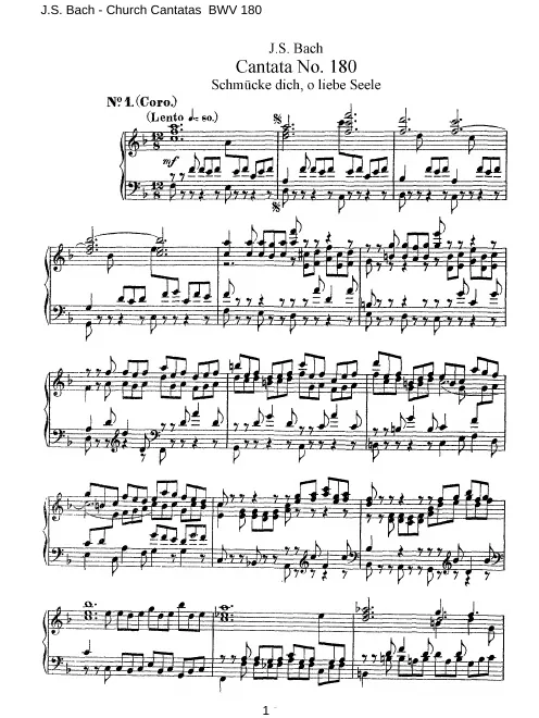 First page of Schmücke dich, o liebe Seele