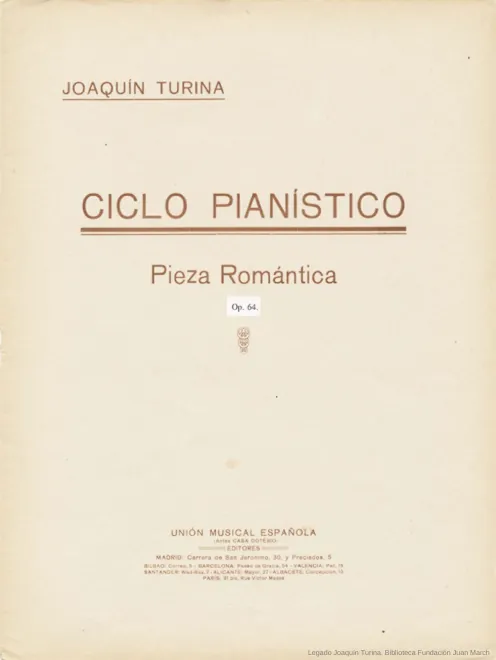 First page of Pieza romántica