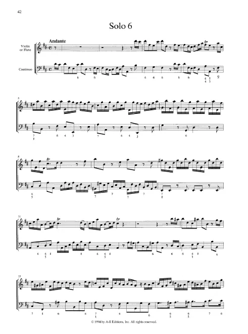 First page of Violin Sonata