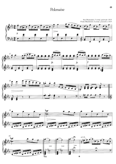 First page of Polonaise No.1