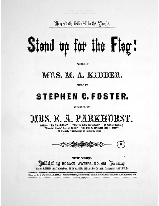 First page of Stand Up for the Flag!