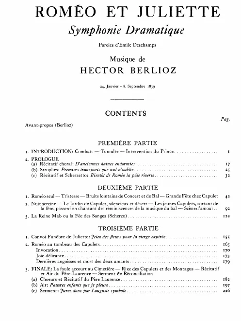 First page of Hector Berlioz Werke