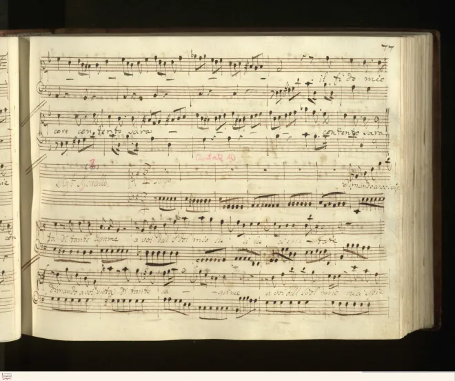 First page of Dimando a voi pietà