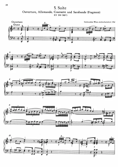 First page of Suite
