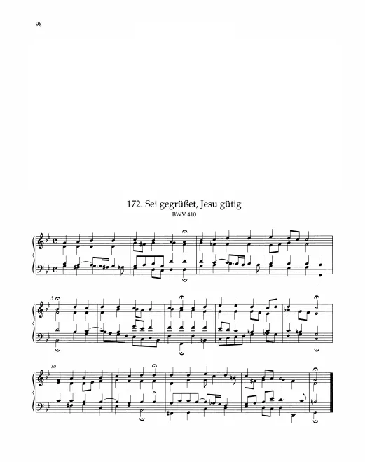 First page of Sei gegrüßet, Jesu gütig